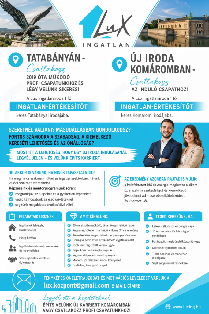 Álláshirdetés Tatabánya Komárom